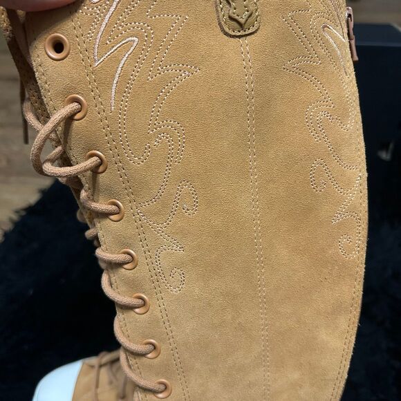 CONVERSE Chuck 70 De Luxe Heel XX Platform High 'Western' lace up boots shoes 7 - Picture 4 of 8